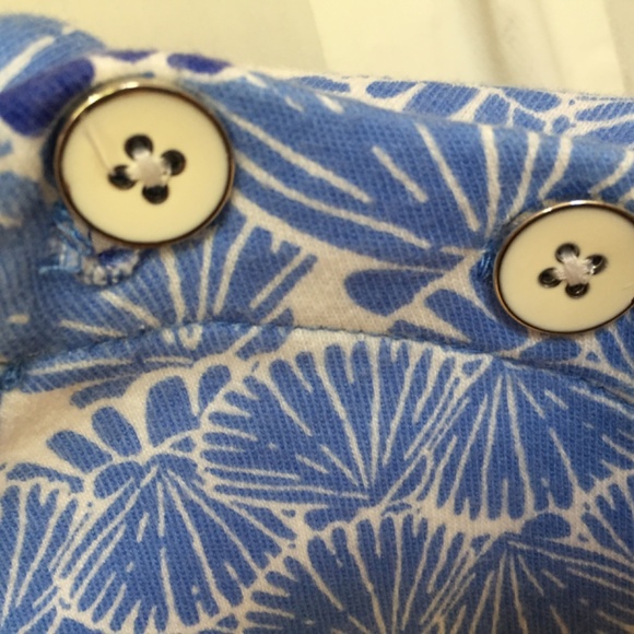 Talbots Blue and Pink Seashell Print Cotton Mini Dress - Picture 12 of 16